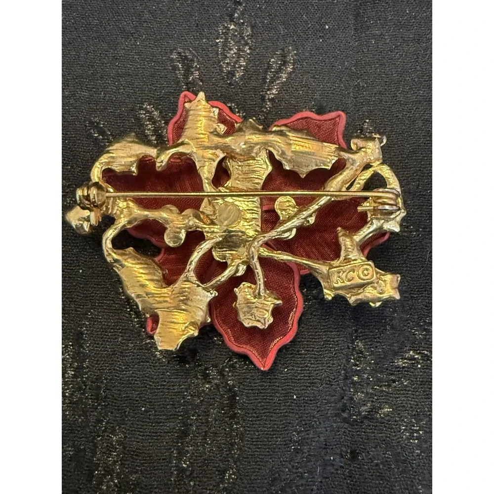 Kenneth Cole poinsettia stone jewelry